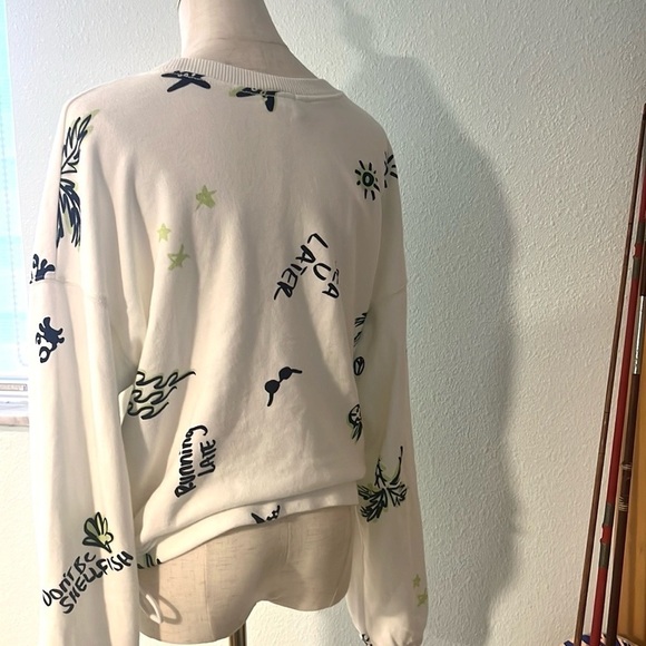 Aerie’s Off-Line, Sinfully Soft Summer Sweatshirt, Lightweight, Side Ties,Size S - Picture 9 of 12